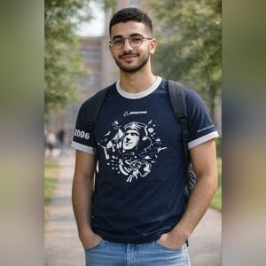 ✈️ Boeing Aircraft 2006 College Recruit T Shirt Small